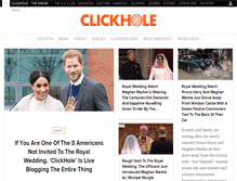 Tablet Screenshot of clickhole.com